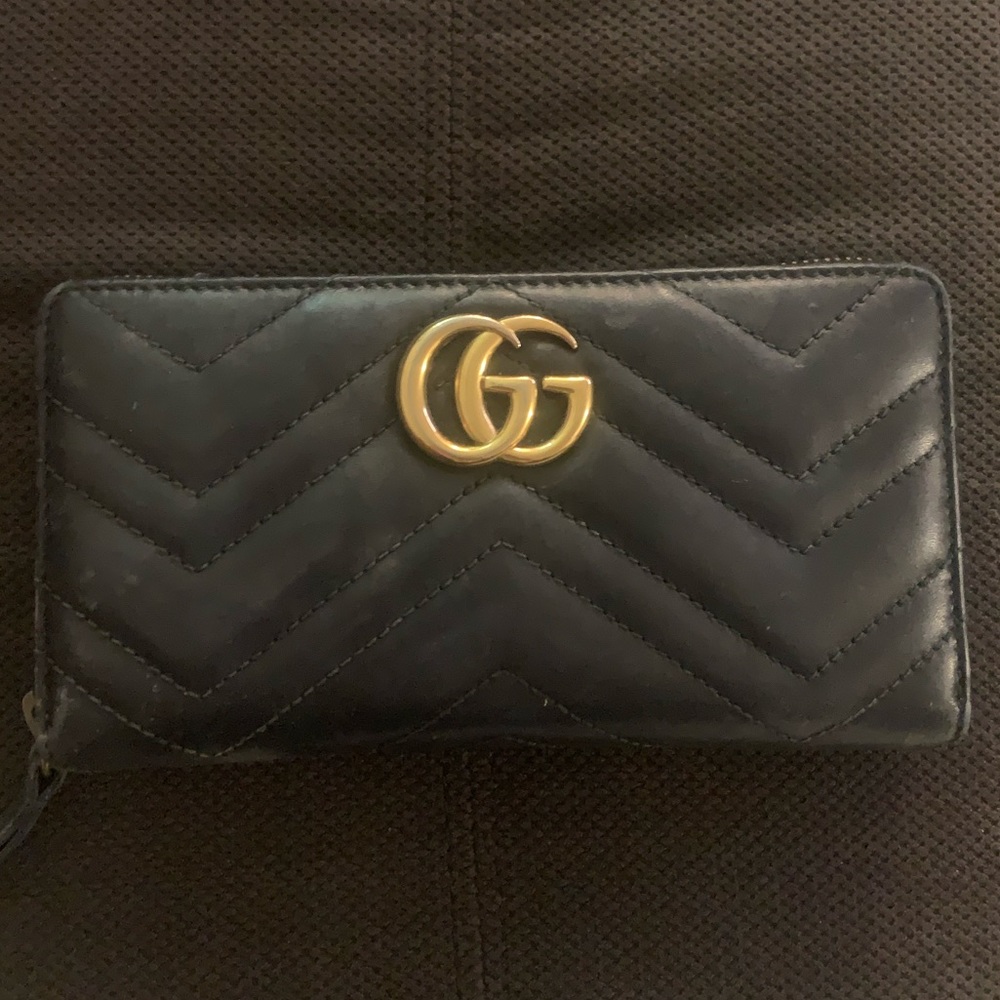Gucci Maramont Quilted Leather Wallet
